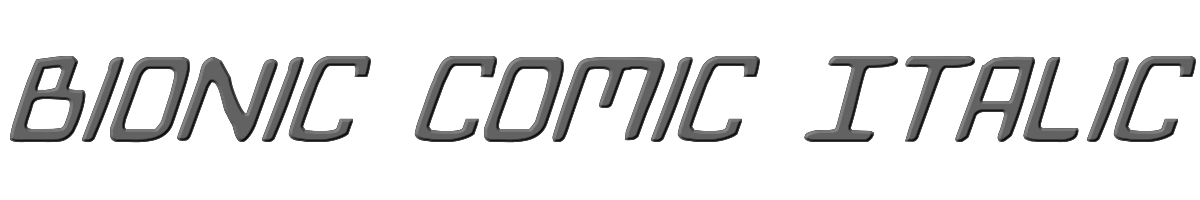 Bionic Comic Italic 