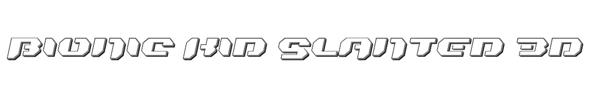 Bionic Kid Slanted 3d 