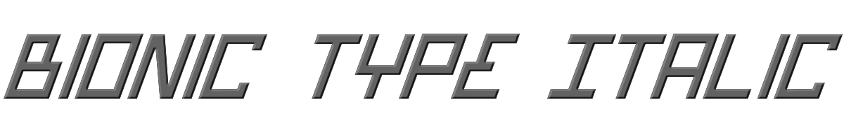 Bionic Type Italic 