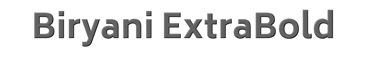 Biryani ExtraBold 