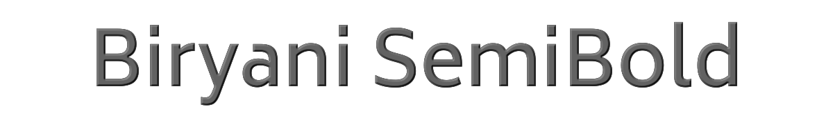 Biryani SemiBold 