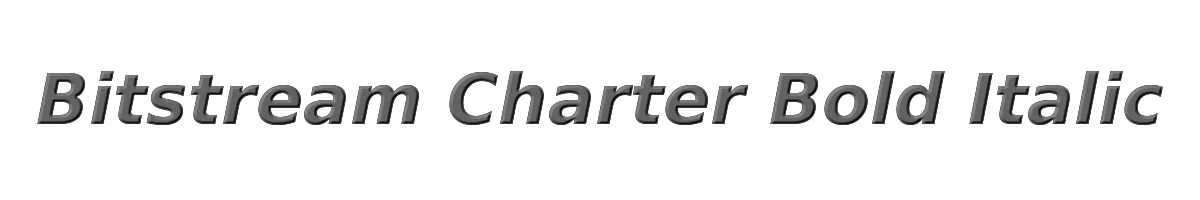 Bitstream Charter Bold Italic 