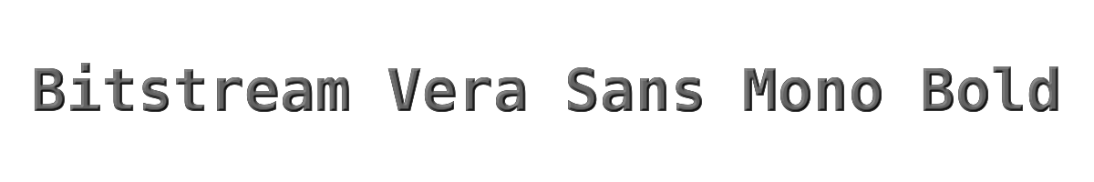 Bitstream Vera Sans Mono Bold 