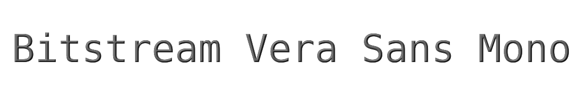 Bitstream Vera Sans Mono 