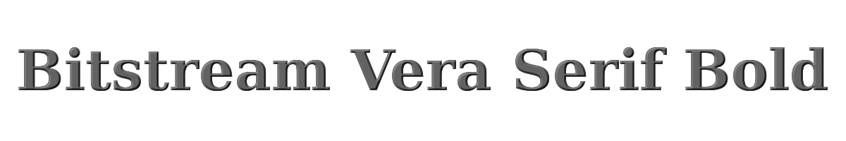 Bitstream Vera Serif Bold 