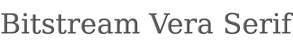 Bitstream Vera Serif 