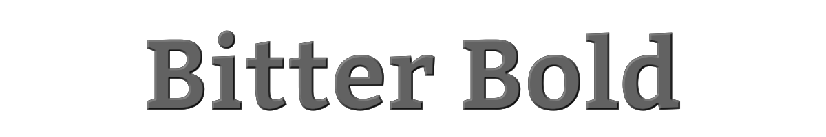 Bitter Bold 