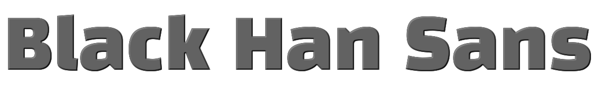 Black Han Sans 