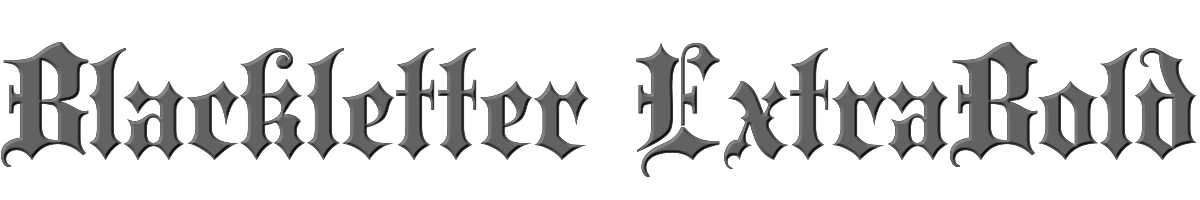 Blackletter ExtraBold 