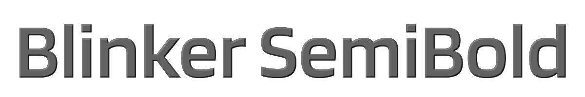 Blinker SemiBold 