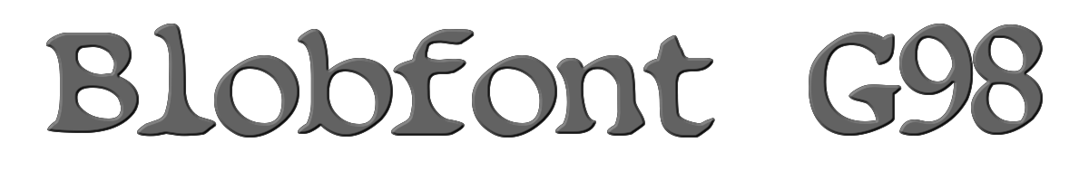 Blobfont G98 