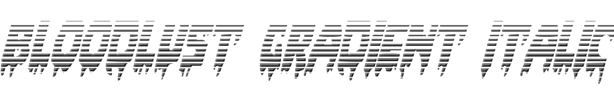 Bloodlust Gradient Italic 