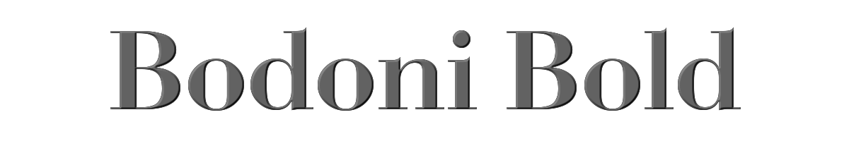 Bodoni Bold 