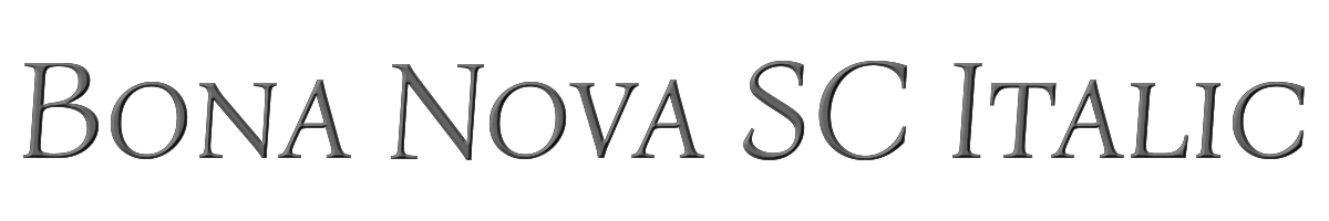 Bona Nova SC Italic 