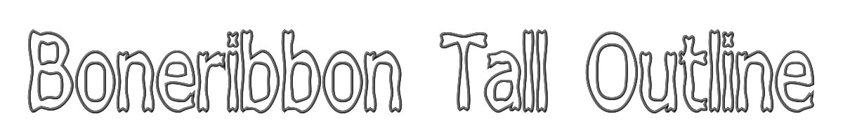 Boneribbon Tall Outline 