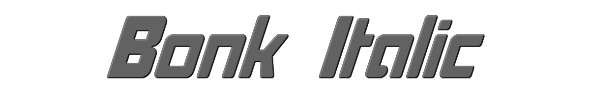 Bonk Italic 
