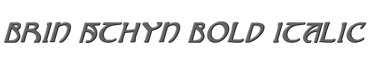 Brin Athyn Bold Italic 