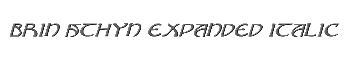 Brin Athyn Expanded Italic 