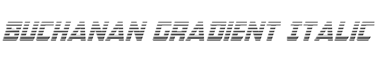 Buchanan Gradient Italic 