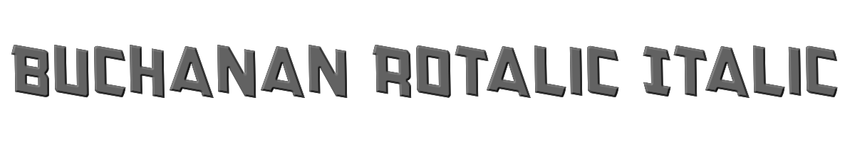 Buchanan Rotalic Italic 