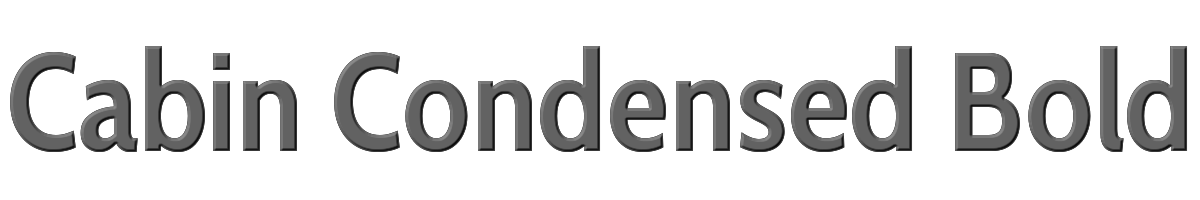 Cabin Condensed Bold 