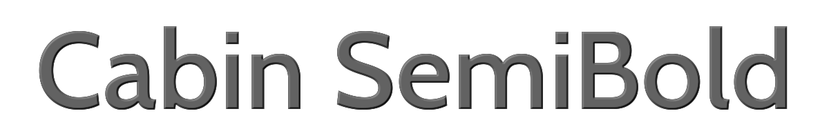 Cabin SemiBold 