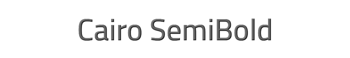 Cairo SemiBold 