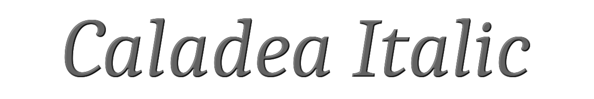 Caladea Italic 