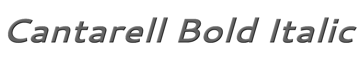 Cantarell Bold Italic 