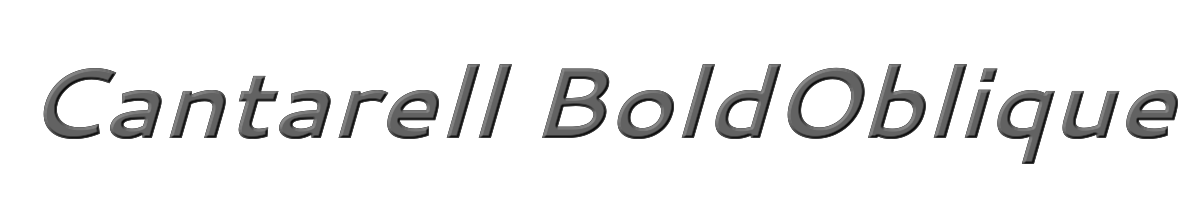 Cantarell BoldOblique 