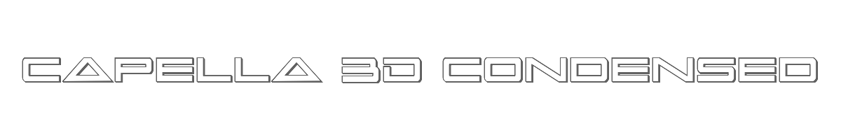 Capella 3D Condensed 