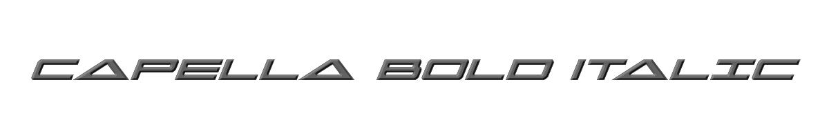 Capella Bold Italic 