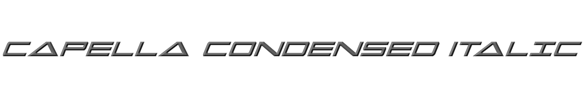 Capella Condensed Italic 