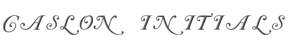 Caslon Initials 
