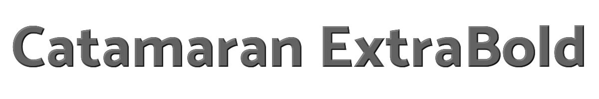 Catamaran ExtraBold 