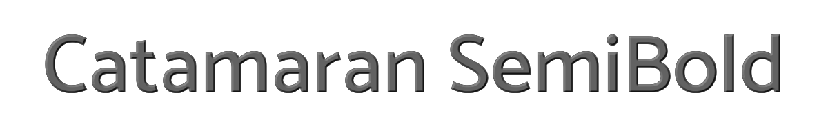 Catamaran SemiBold 