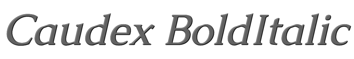 Caudex BoldItalic 