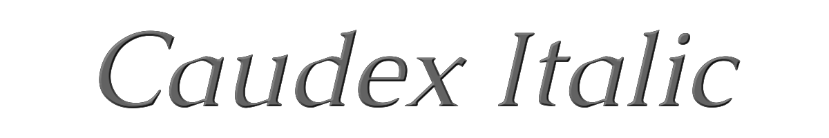 Caudex Italic 