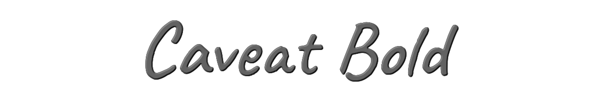 Caveat Bold 