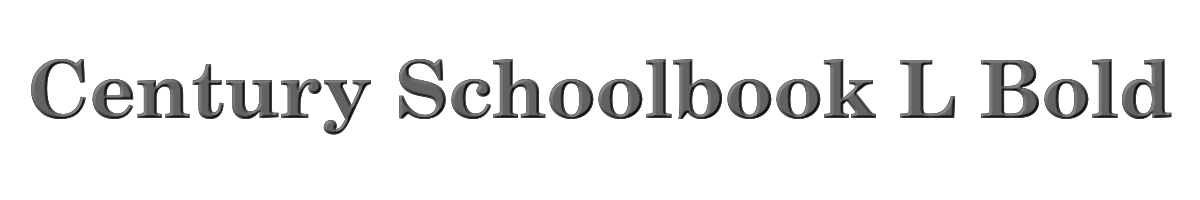 Century Schoolbook L Bold 