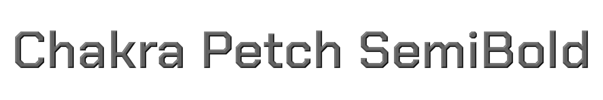 Chakra Petch SemiBold 