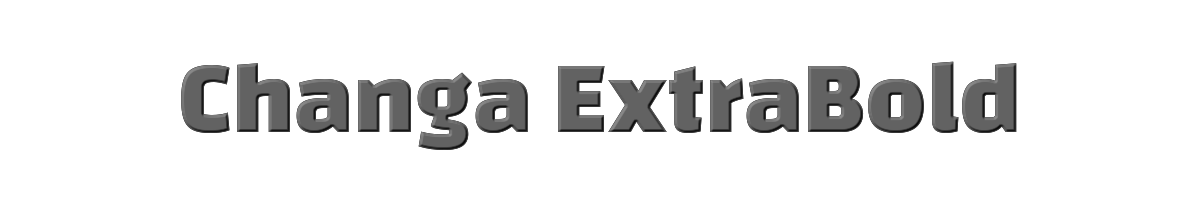 Changa ExtraBold 