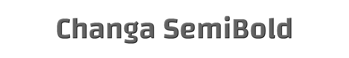 Changa SemiBold 