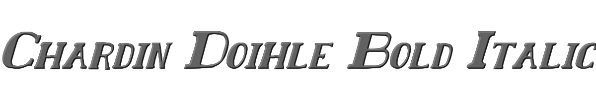 Chardin Doihle Bold Italic 