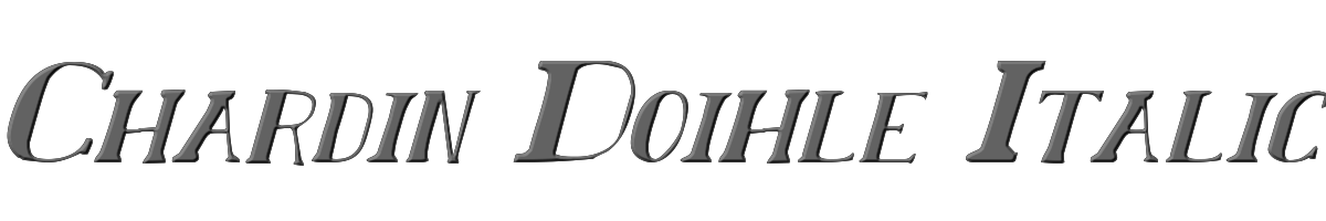 Chardin Doihle Italic 