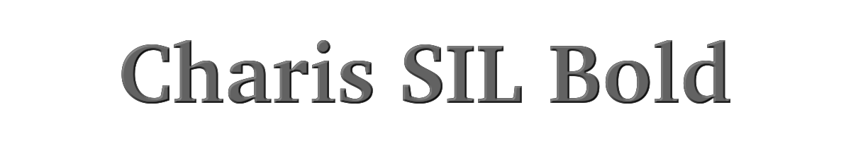 Charis SIL Bold 