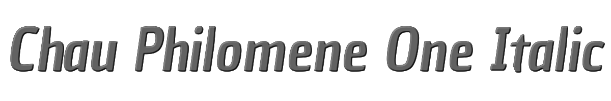 Chau Philomene One Italic 