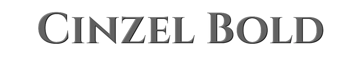 Cinzel Bold 
