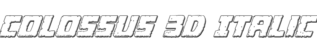 Colossus 3D Italic 
