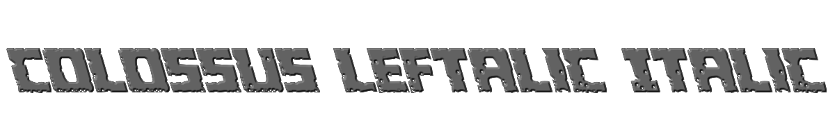 Colossus Leftalic Italic 